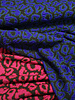 A la Ville Leopard pink with a touch of red - beautiful stretch jacquard
