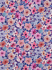 Poppy fabrics paars bloemetjes - popeline katoen