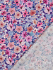 Poppy fabrics purple flowers - poplin cotton