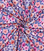 Poppy fabrics paars bloemetjes - popeline katoen