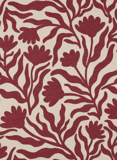 Poppy fabrics bordeaux natural - soft sweater