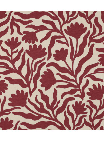 Poppy fabrics bordeaux natural - soft sweater