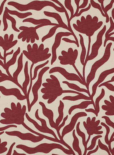 Poppy fabrics bordeaux natural - soft sweater