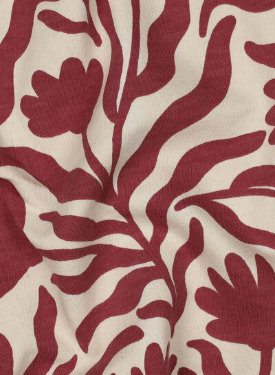 Poppy fabrics bordeaux naturel - zachte sweater