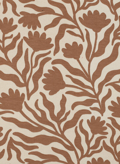 Poppy fabrics mocha mouche natural soft sweater