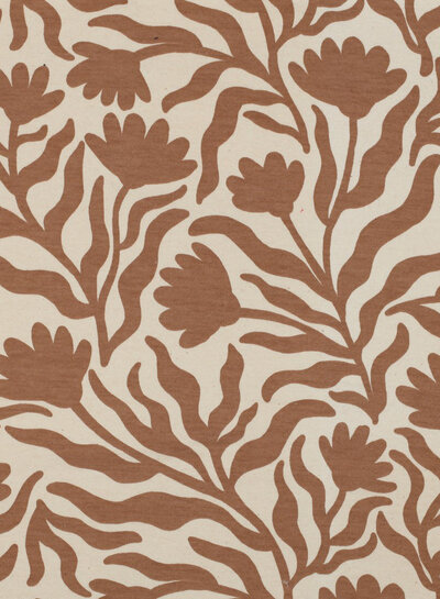 Poppy fabrics mocha mouche naturel zachte sweater