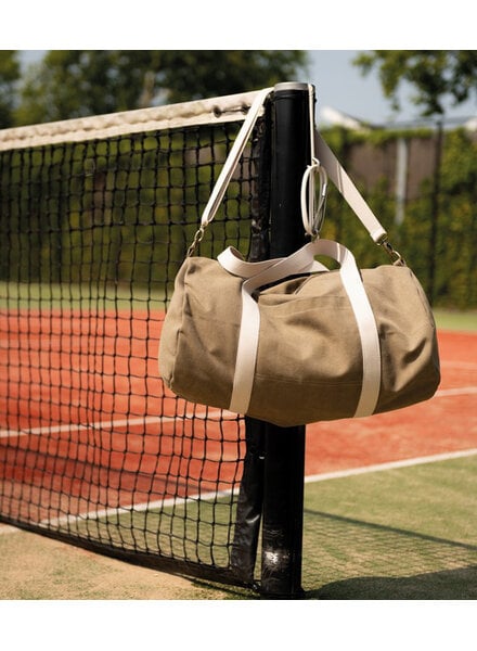 Poppy fabrics Taupe - heavy stonewashed canvas