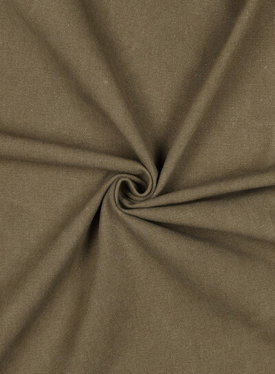 Poppy fabrics Taupe - heavy stonewashed canvas