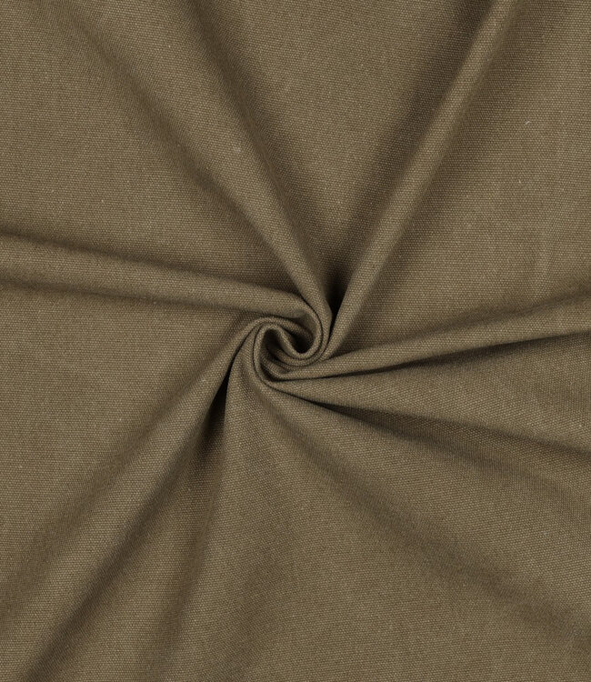 Poppy fabrics Taupe - heavy stonewashed canvas