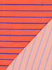 Poppy fabrics coral and lilac striped - sponge