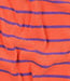 Poppy fabrics koraal en lila gestreept - spons