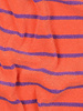 Poppy fabrics coral and lilac striped - sponge