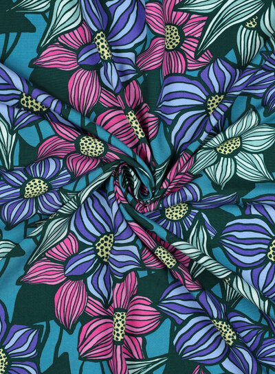 Poppy fabrics Zinnia geweven viscsoe