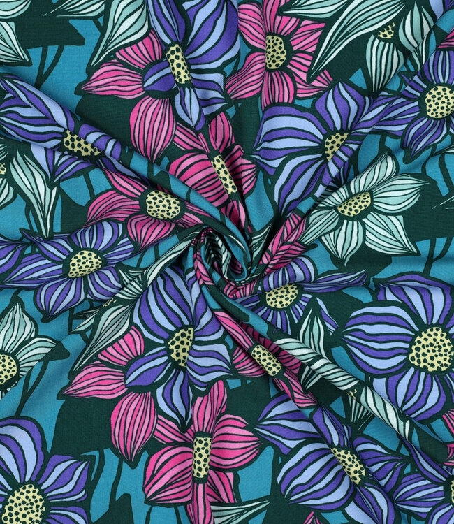 Poppy fabrics Zinnia geweven viscsoe