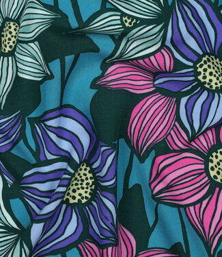Poppy fabrics Zinnia - lenzing ecovero viscose