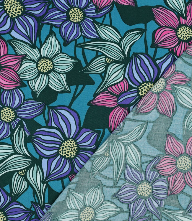 Poppy fabrics Zinnia geweven viscsoe