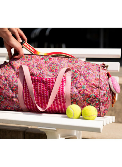 Poppy fabrics Oilily style - gematelasseerde katoen - stepper