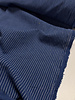 indigo blue and white pinstripe - woven cotton