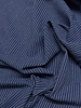 indigo blue and white pinstripe - woven cotton
