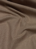 cognac and ecru striped - wrincle cotton