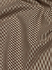 cognac and ecru striped - wrincle cotton