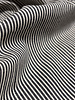 ecru en zwart gestreept - wrincle cotton