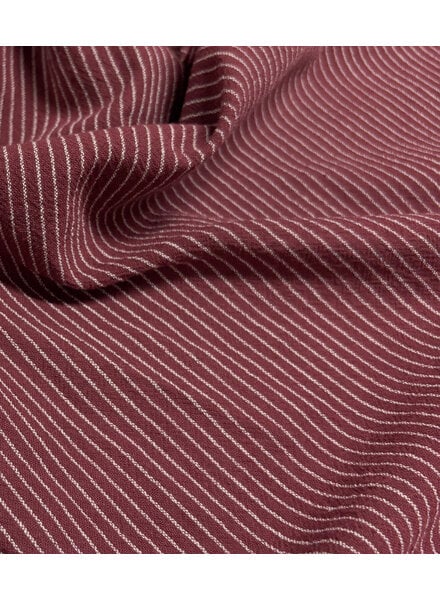 bordeaux and white pinstripe - wrincle cotton