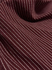 bordeaux and white pinstripe - wrincle cotton