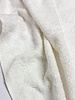 white - cotton terry cloth - finished selvedges