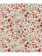 red flowers - cotton