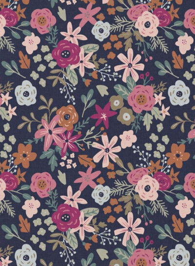 eggplant flowers - cotton