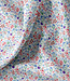 blauw bloemetjes - katoen