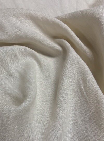 Madeline Patterns washed linen - 100% fine linen - ecru