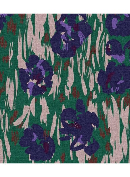 Flowers on a green field - canvas