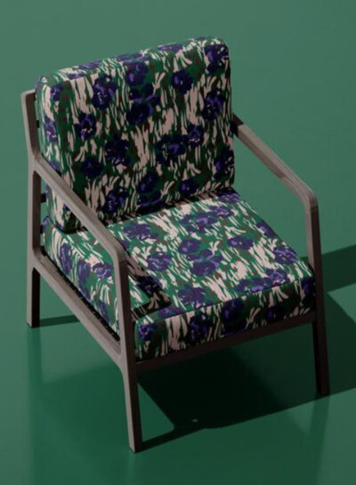 Flowers on a green field - canvas