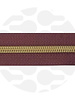 ZipperZoo spiral zipper porto red with gold spiral #5 (excl. zipper pulls)