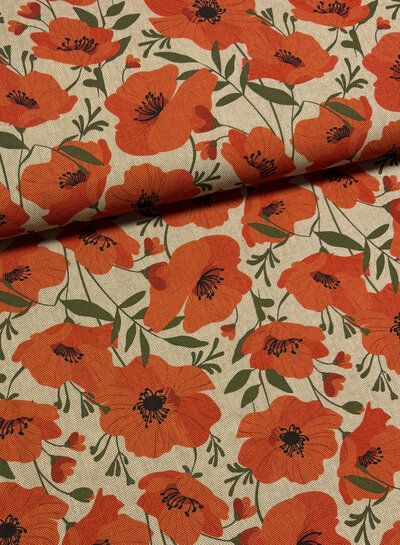 Madeline poppies - canvas