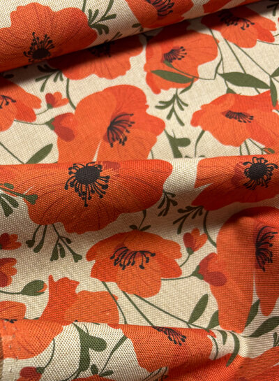 Madeline poppies - canvas