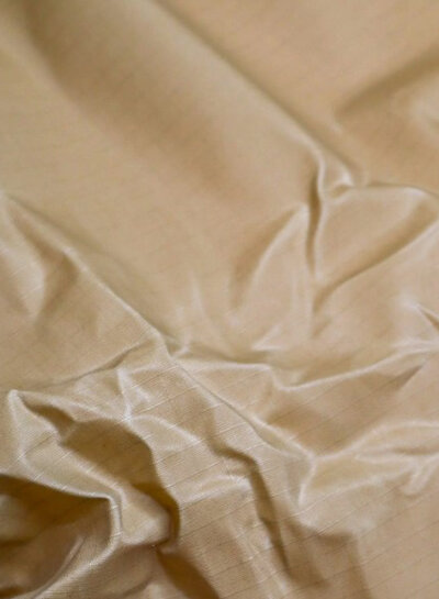 ripstop waxed canvas / oilskin Sand