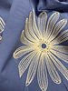 embroidery flower jeansblauw - popeline katoen
