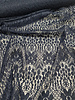 Madeline navy blue beautiful soft lace with flowers - cotton