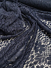 Madeline navy blue beautiful soft lace with flowers - cotton
