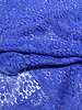 Madeline cobalt blue beautiful soft lace with flowers - cotton