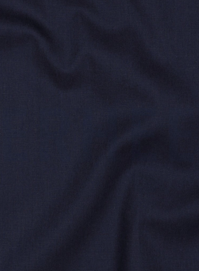 marineblauw effen katoen 014