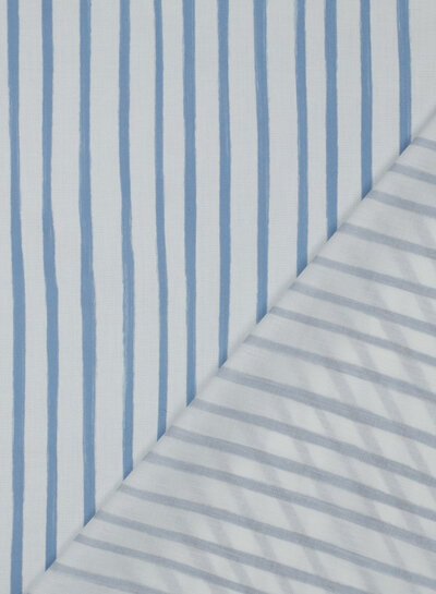 French stripes - fine cotton poplin voile