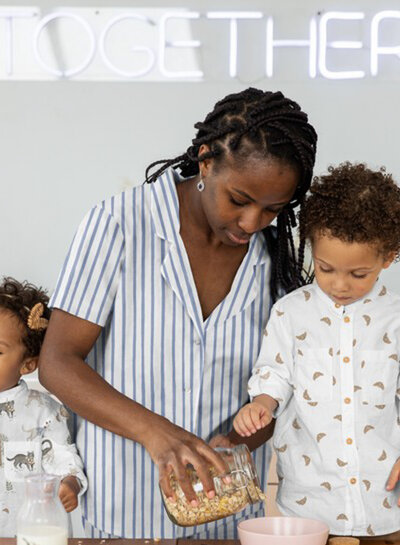 Mini croissants - fijne katoen popeline voile