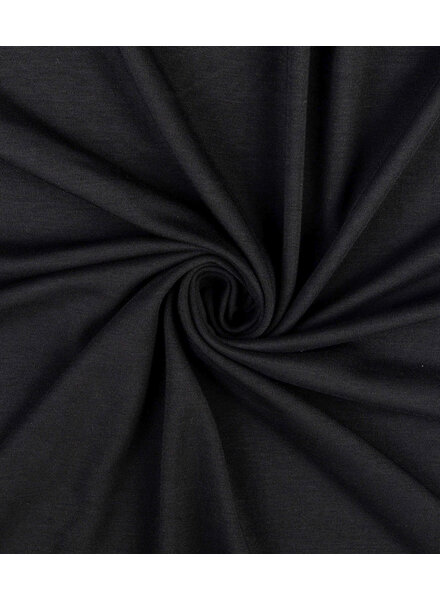 Madeline black - soft and sturdy modal jersey - interlock knit