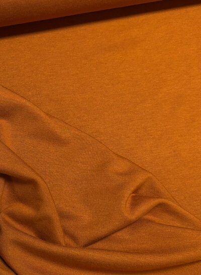 cognac - zacht en stevige modal tricot - interlock gebreid