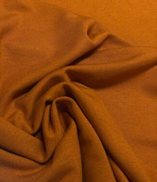 cognac - zacht en stevige modal tricot - interlock gebreid