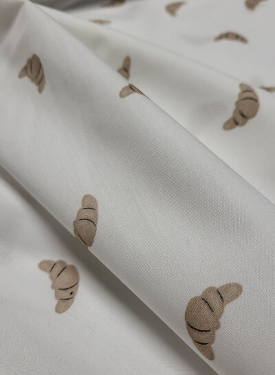 Mini croissants - fijne katoen popeline voile